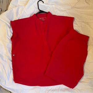 Neon Red Figs Scrub Set